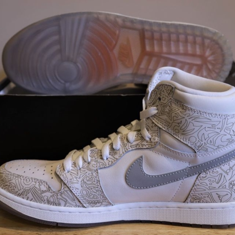 Nike Jordan 1 Retro 30th Anniversary Laser White High Premium OG Men Sz 10.5